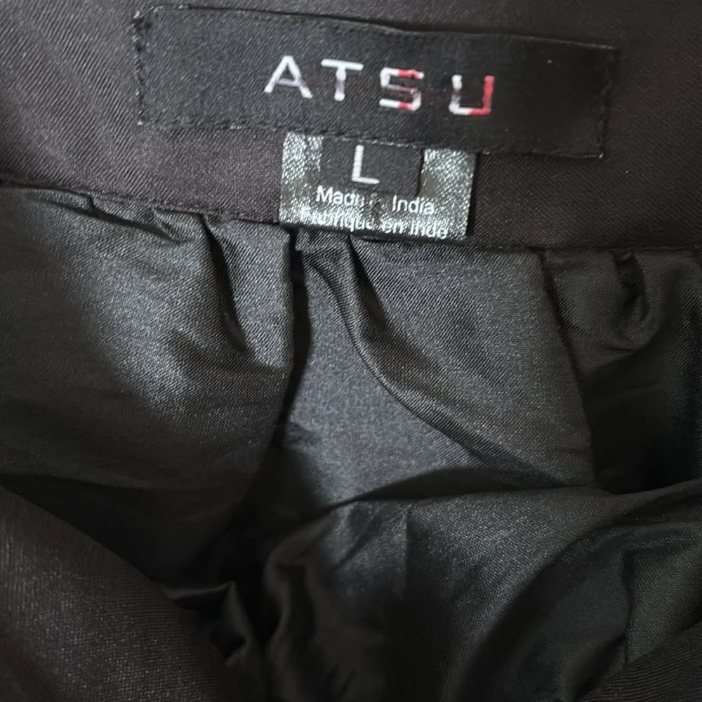 ATSU ANTHROPOLOGIE WOMENS PRINTED MAXI DRESS FLORAL SLEEVLESS SIZE LARGE BLACK - Picture 7 of 10